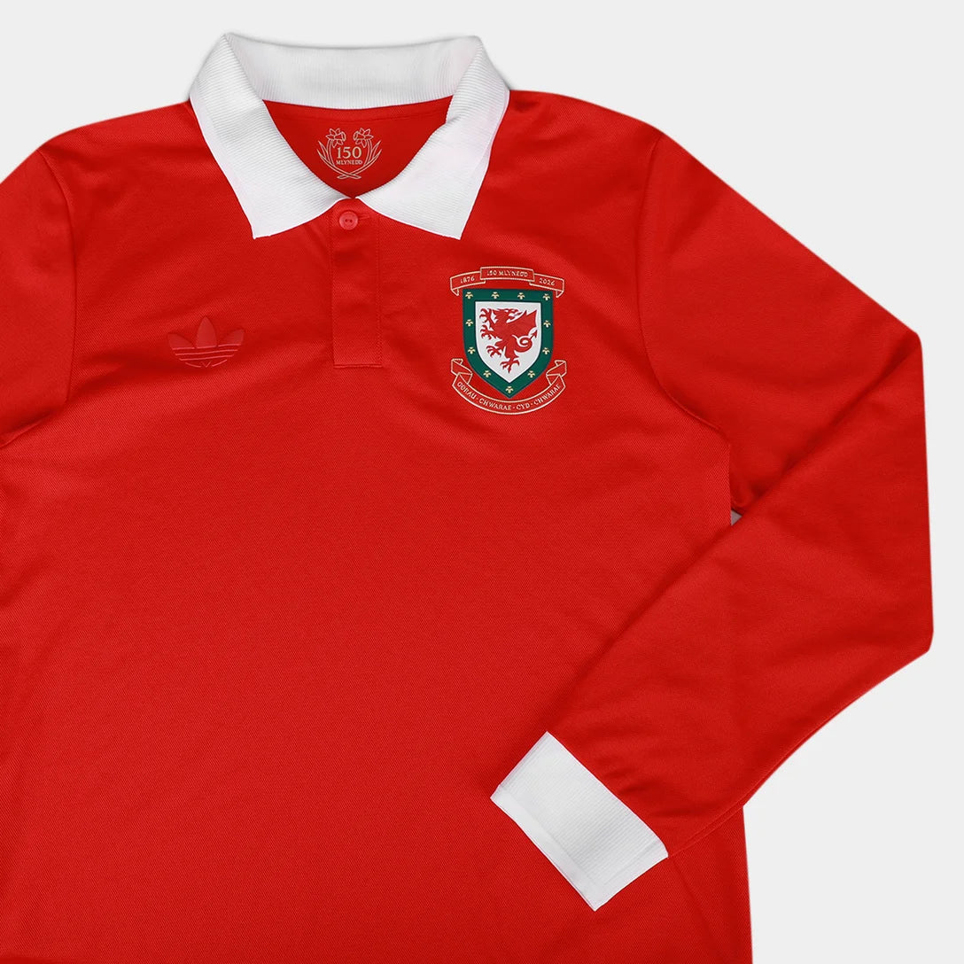 Camisa País de Gales Edição Especial 150 Anos Manga Longa